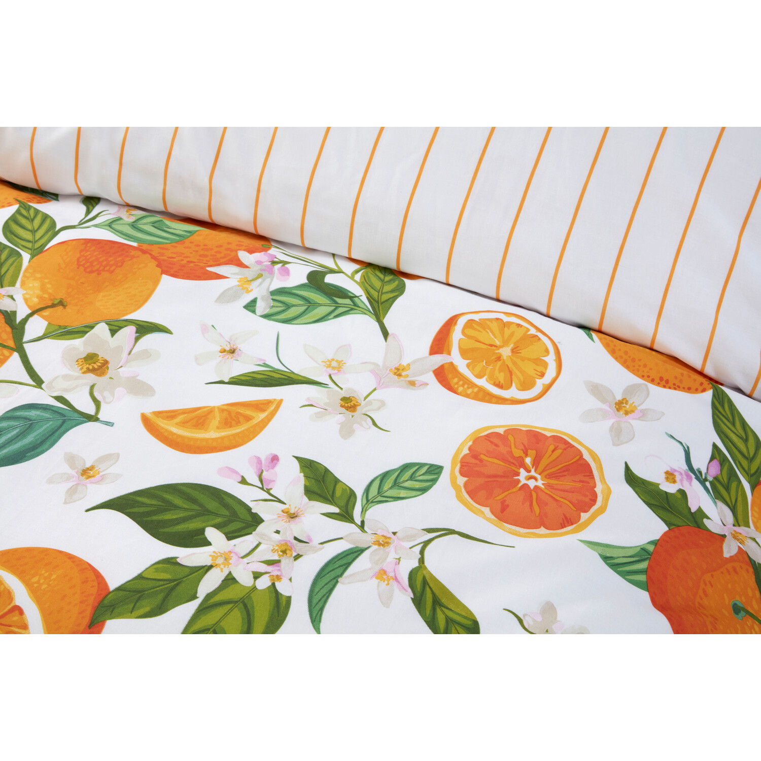 Seville Duvet Cover and Pillowcase Set - Orange / King Image 4