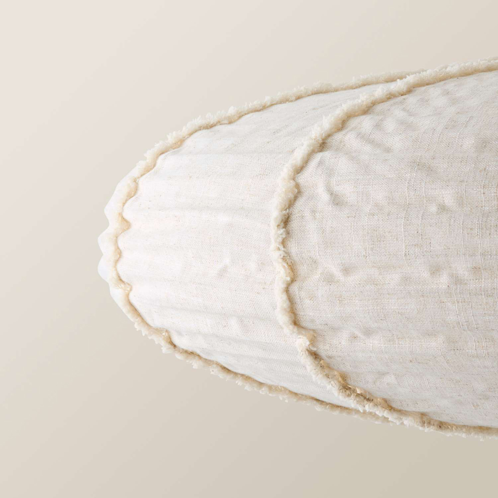 ValueLights Etta Natural Linen Easy Fit Pendant Lamp Shade 80cm Image 4