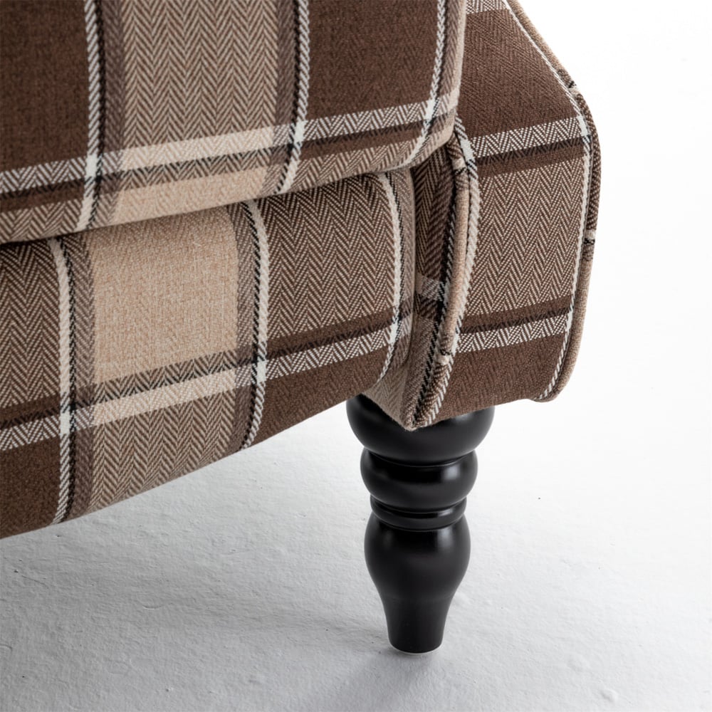 Furniture One Brown Wingback Pushback Recliner Armchair Image 7