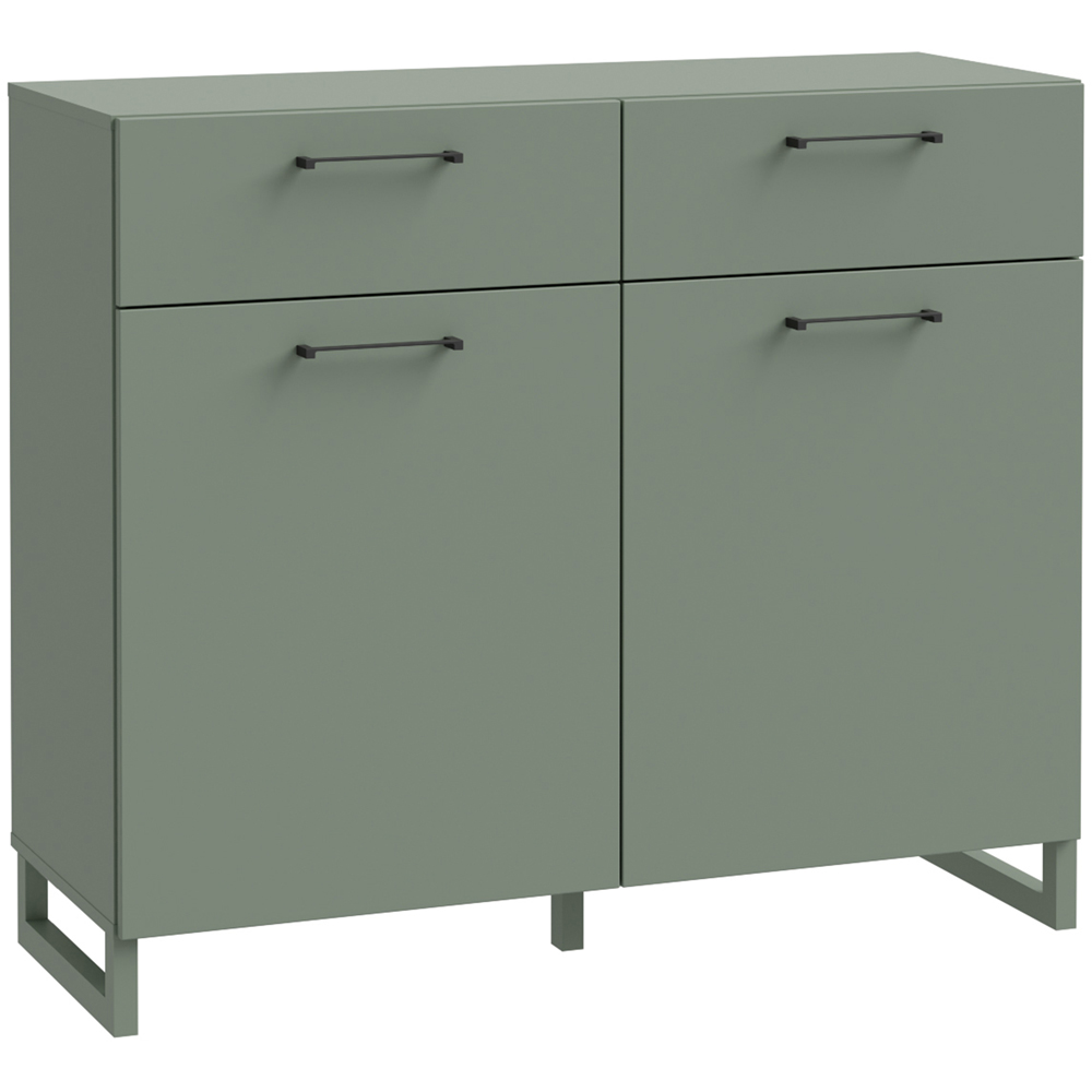 Florence Sali 2 Door 2 Drawer Sage Green Sideboard Image 2