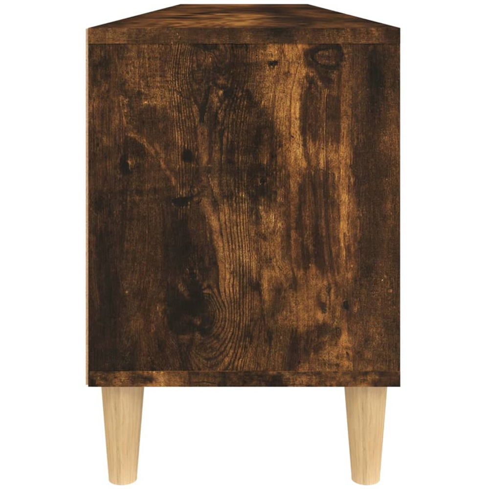 vidaXL 3 Door 3 Shelf Smoked Oak TV Cabinet Image 8