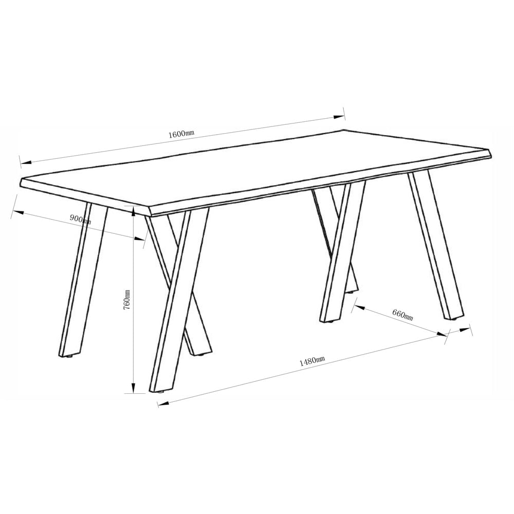 Ezra Dining Table & 4 Brown Chairs Set Image 7