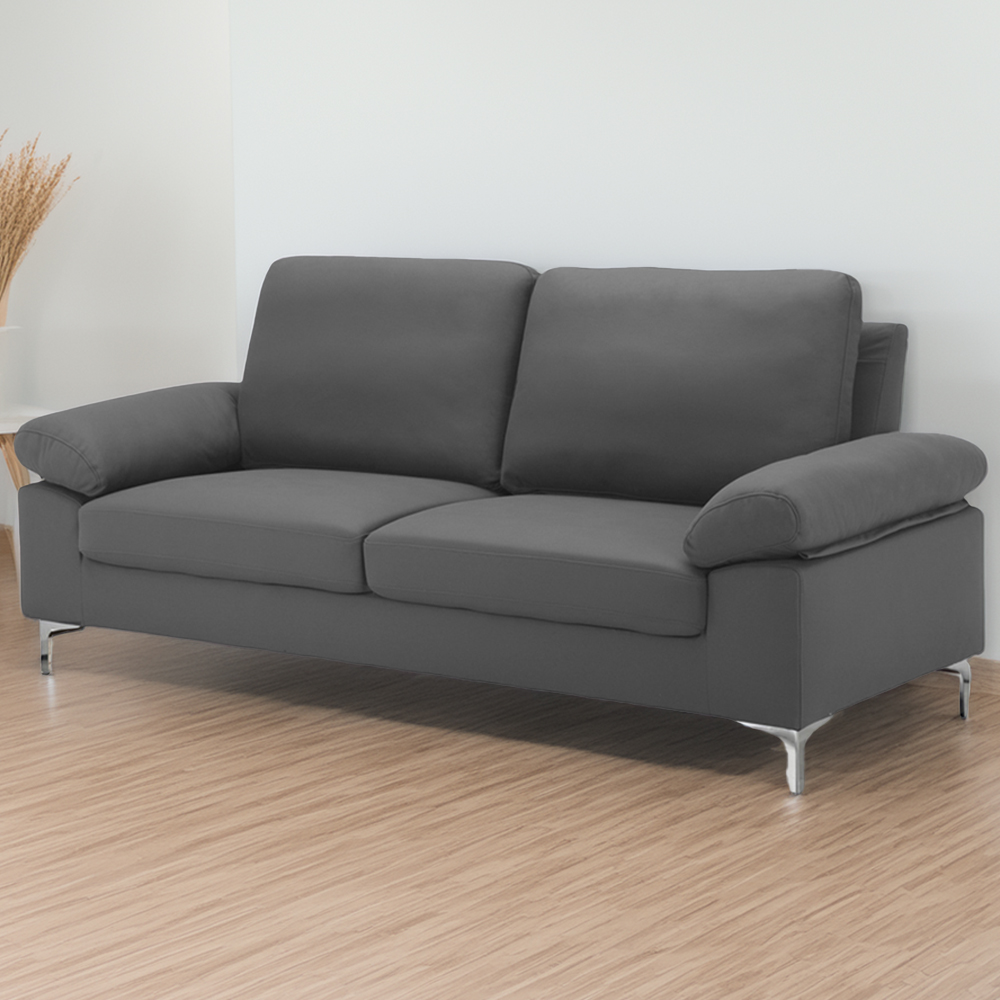 Kosy Koala 3 Seater Grey Fabric Sofa Image 1
