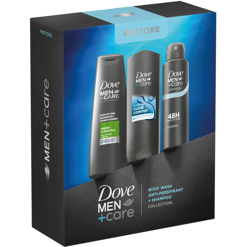 Dove Men Care Restore Trio Gift Set 3 Piece 2 Pack Image 8