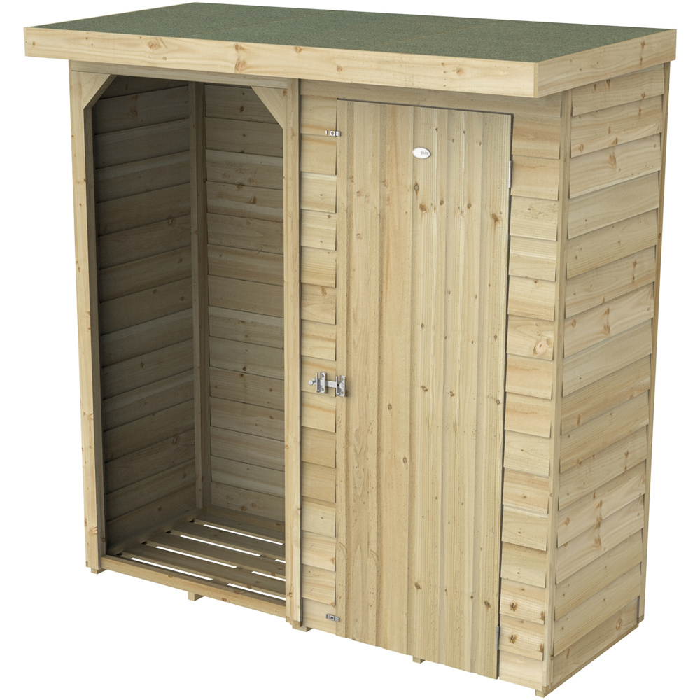 Forest Garden 2.1 x 5.8ft Medium Log and Tool Storage Image 1