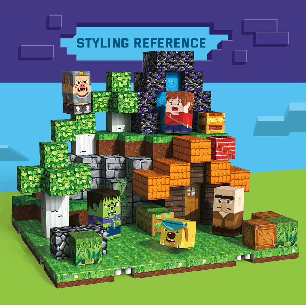 150 Piece Forest Adventure Magnetic Cubes Image 6