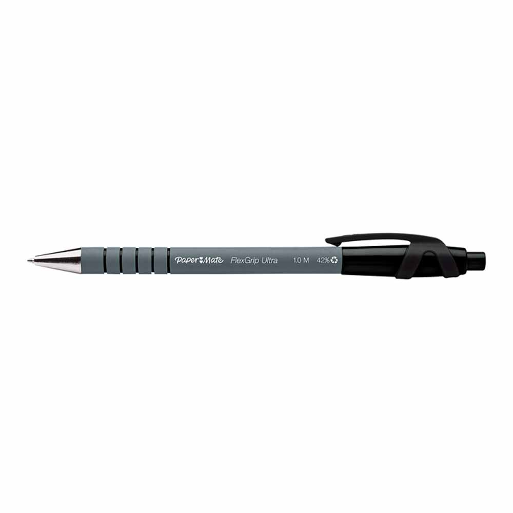 PaperMate Flexgrip Ultra Ballpoint Pen Black Mediu m 5pk Image 2