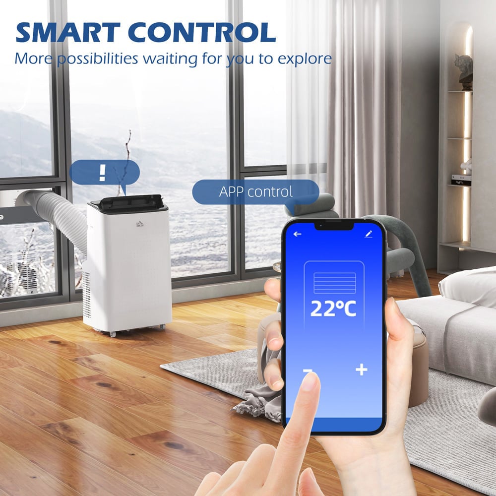 HOMCOM White 12000BTU 5 in 1 Air Conditioner Image 6