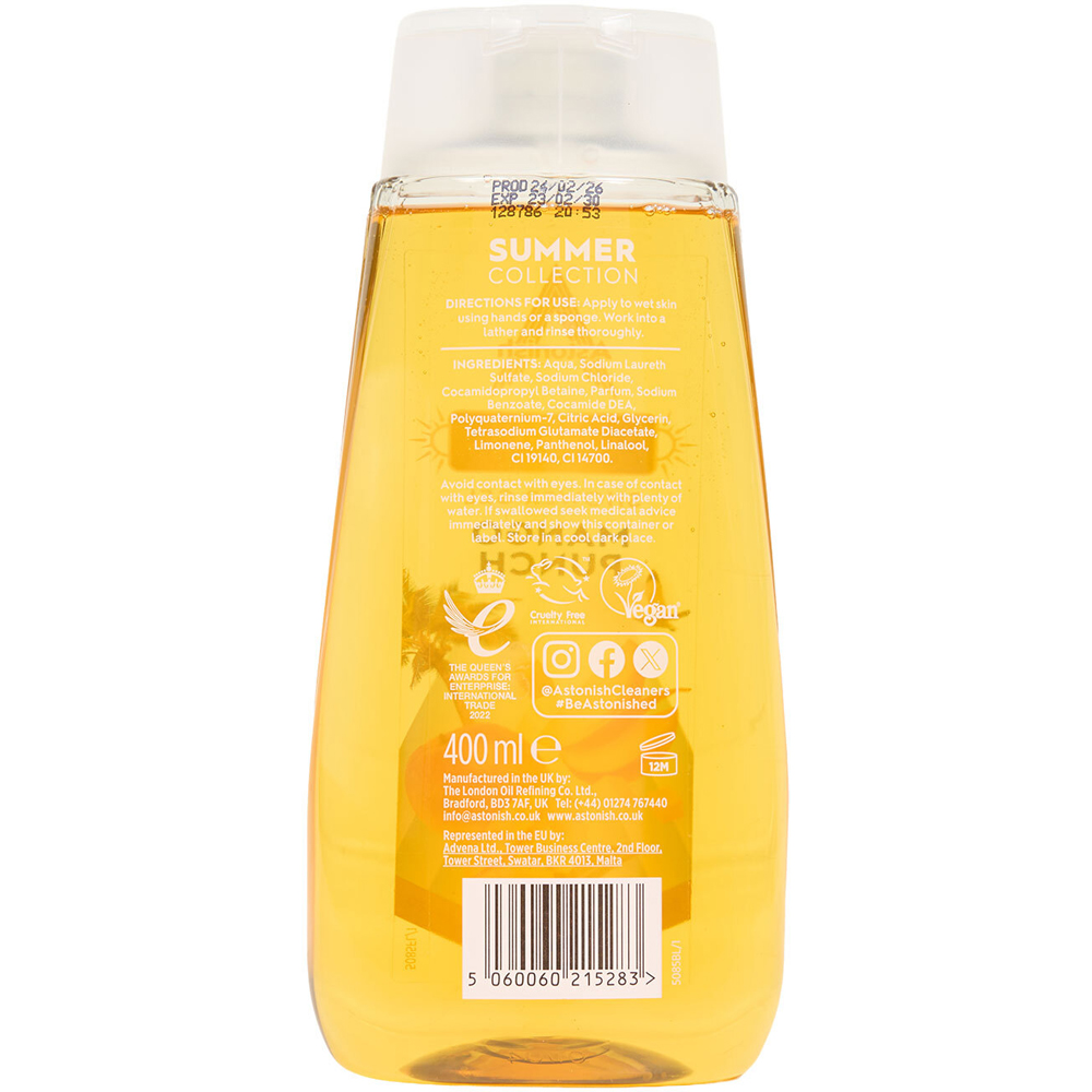 Astonish Summer Collection Shower Gel Image 2