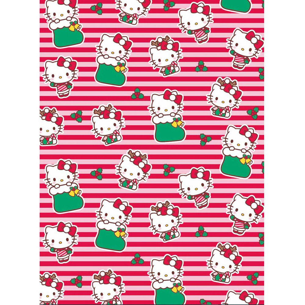 Hello Kitty Gift Wrap Red and Pink Image 2