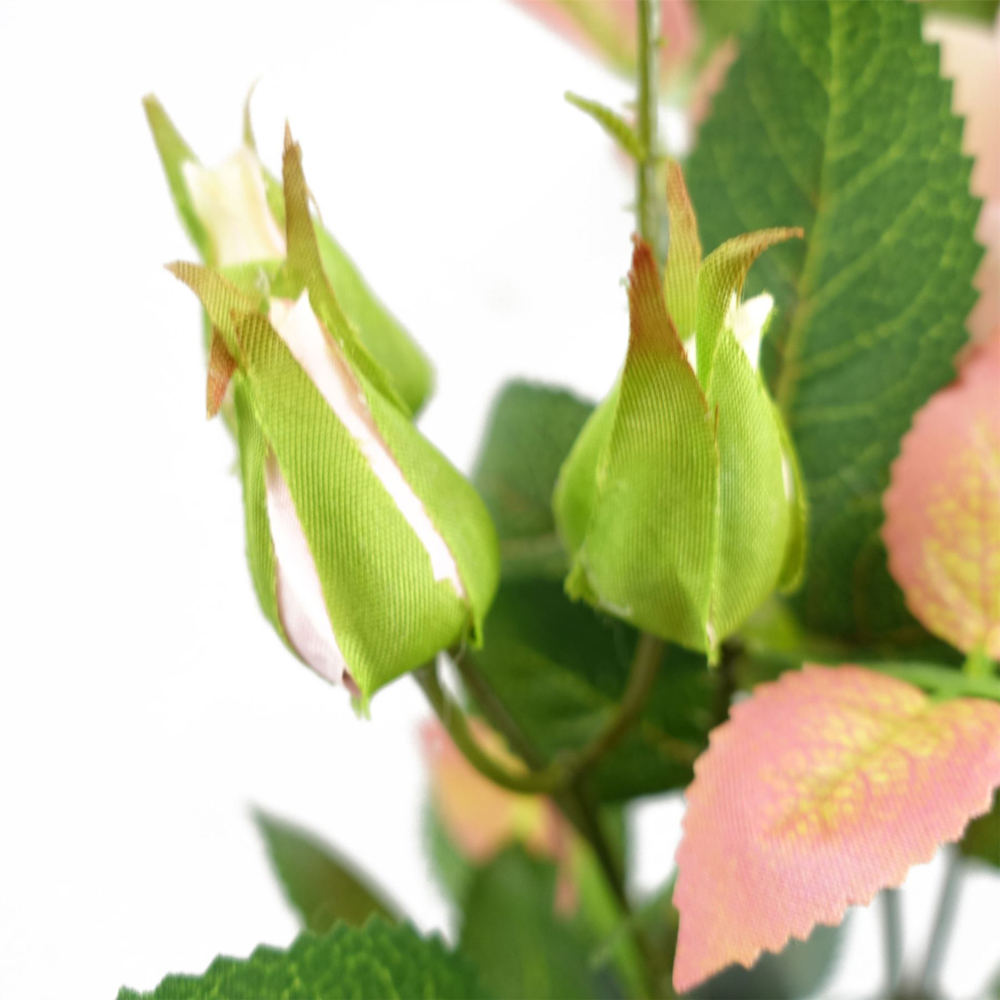 Leaf Pink Rose Artificial Plant 50cm Image 5