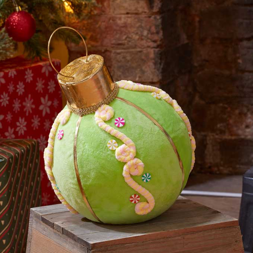 Marco Paul Green Christmas Bauble Ornament Image 2
