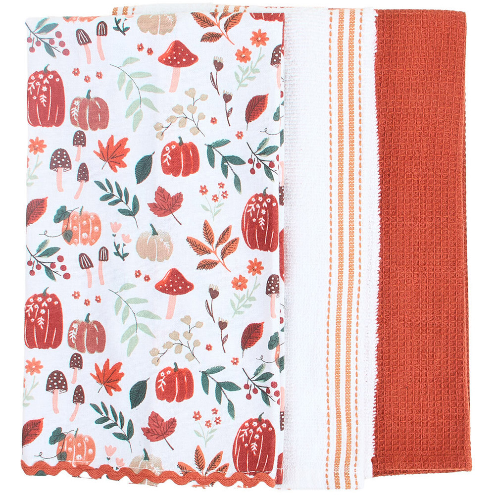 Pack of 3 Autumn Design Tea Towels Image 3