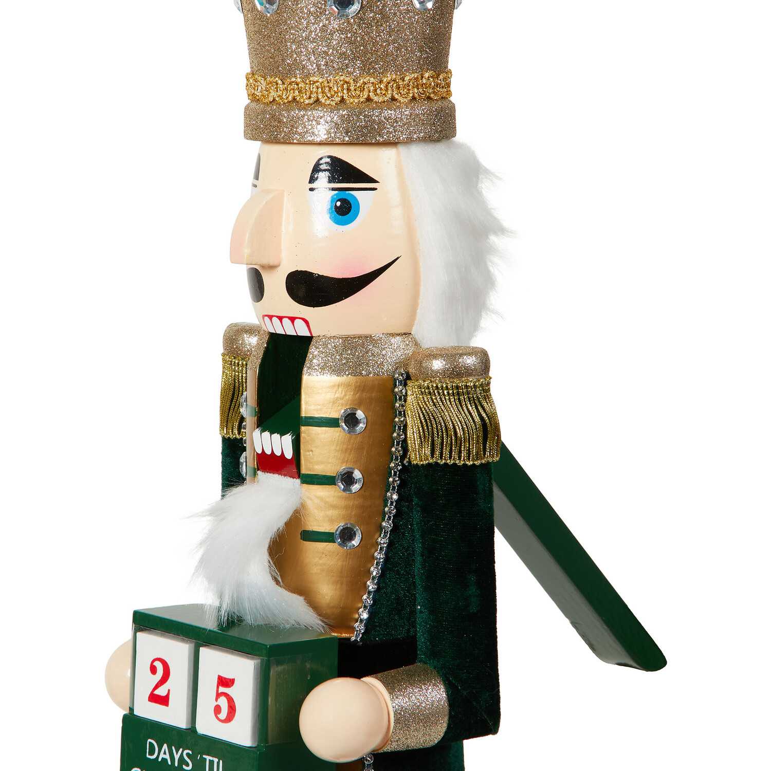 Advent Emerald & Gold Nutcracker - Green Image 2
