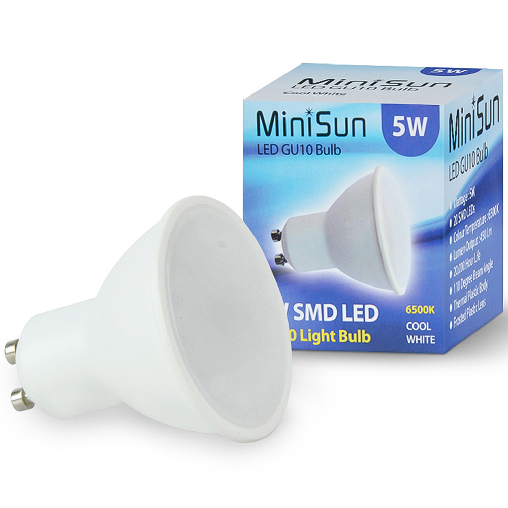 ValueLights White Tiltable Cool White LED Ceiling Downlight 4 Pack Image 2