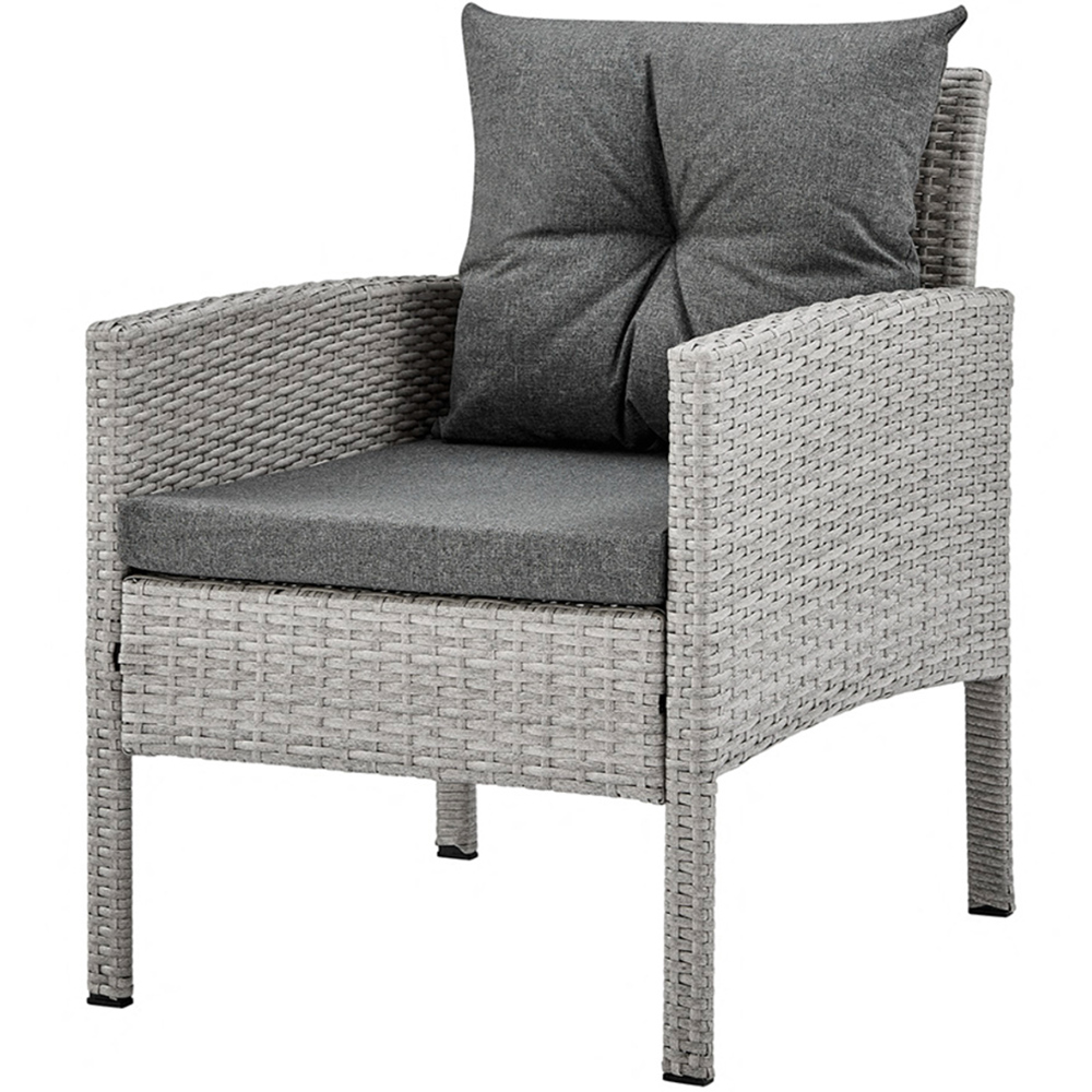 Home Detail Roma 7 Seater Dark Grey Rattan Sofa Set with Cover Image 4
