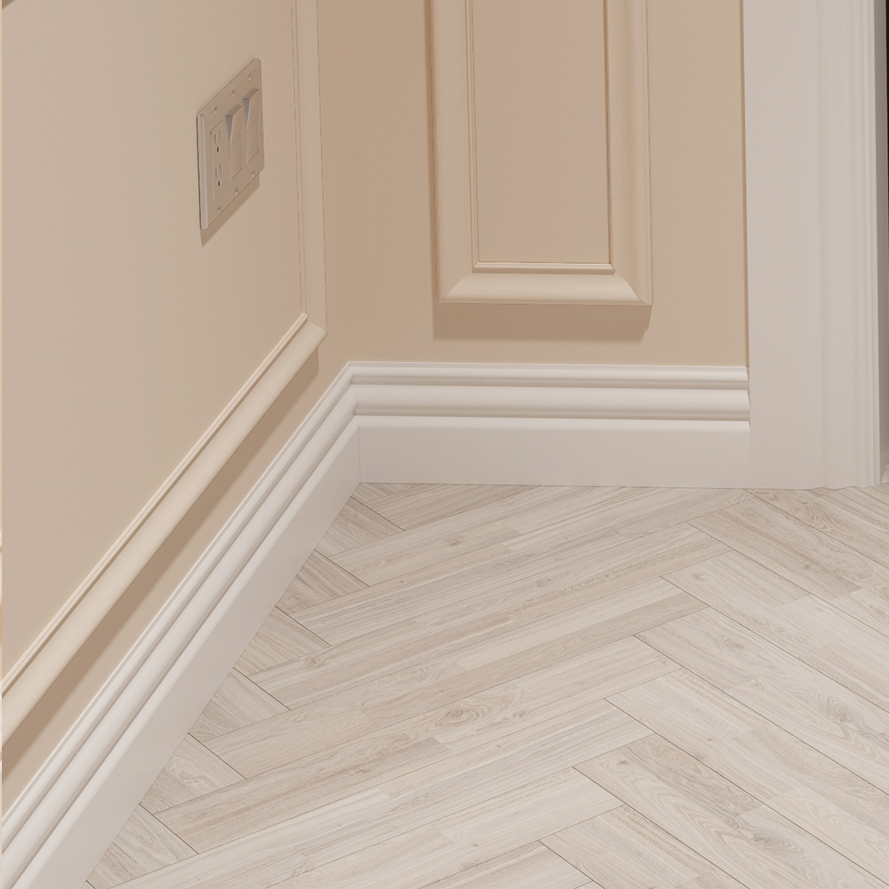 National Skirting White Regency Primed Skirting Board 18mm 170 x 4200mm Image 2