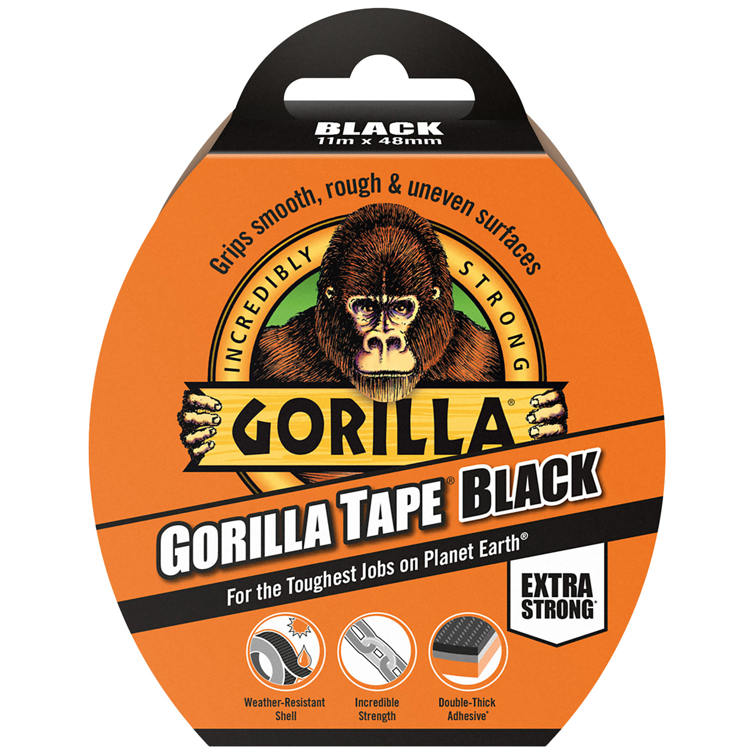 Gorilla 48mm x 11m Black Tape Image