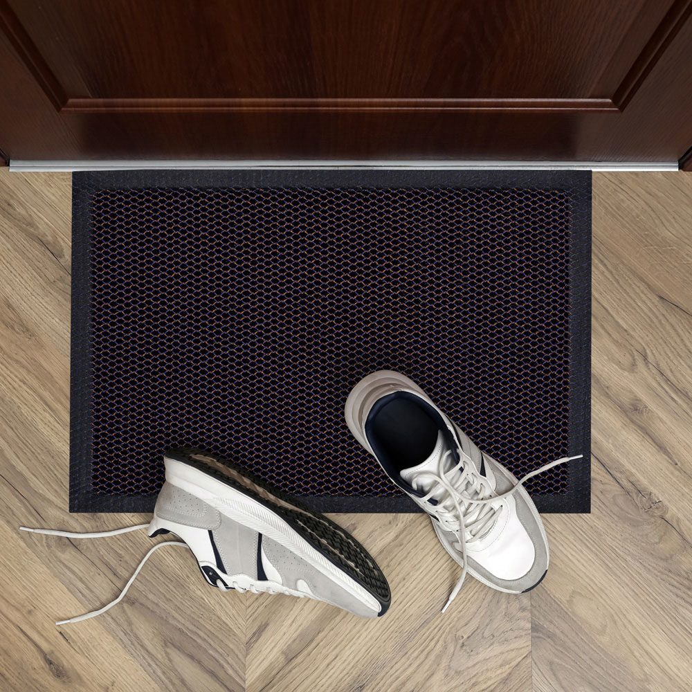 Doortex Meshmat Metallic Blue and Orange Entrance Mat 40 x 60cm Image 2