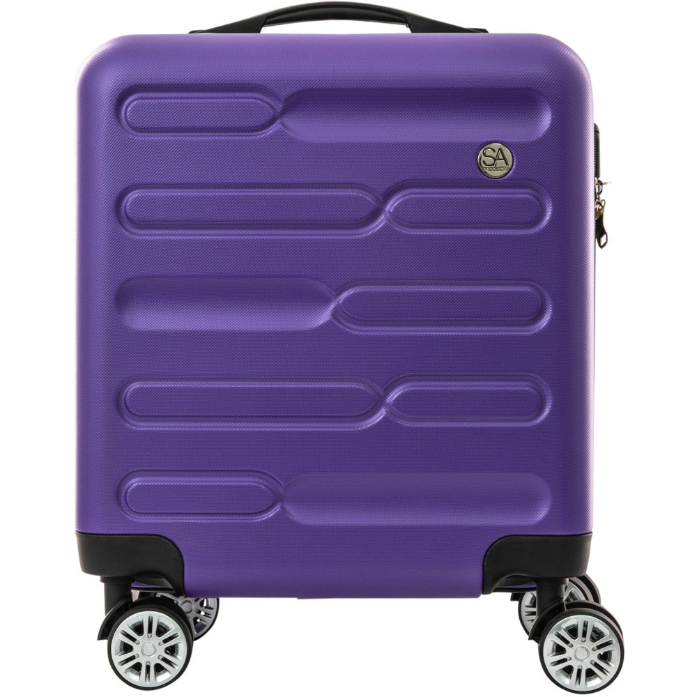 SA Products Purple Carry On Cabin Suitcase 45cm Image 3