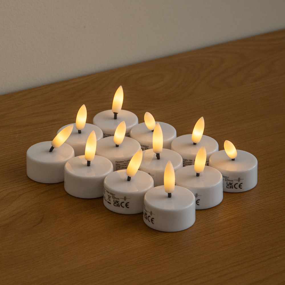 Samuel Alexander Flameless LED Tealight Candle 12 Pack Image 2