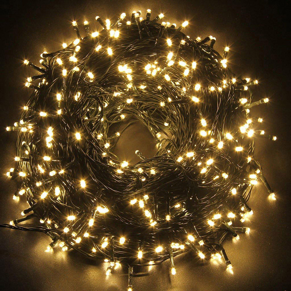 Shatchi Warm White LED Jet Alaskan Pine Artificial Christmas Tree 8ft Image 4