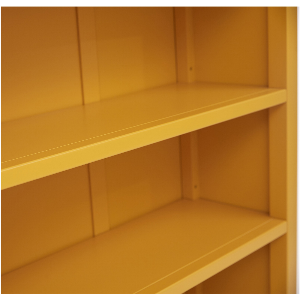Palazzi 3 Shelves Mustard Bookcase Image 6