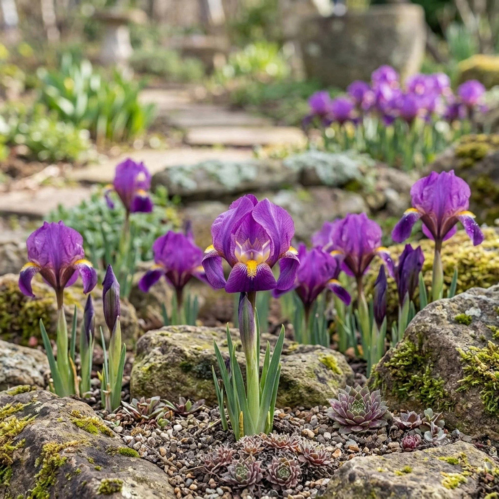 Thompson and Morgan Iris Reticulata Purple Hill Autumn Planting Bulb 40 Pack Image 5