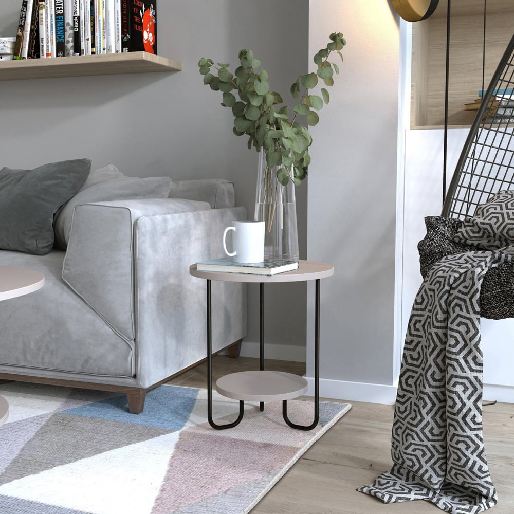 Corro Mocha Grey Modern End Table Image 3