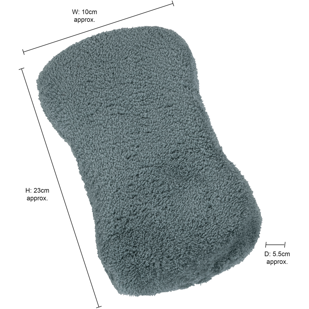 JVL Cleaning Grey Microfibre Sponge Image 9