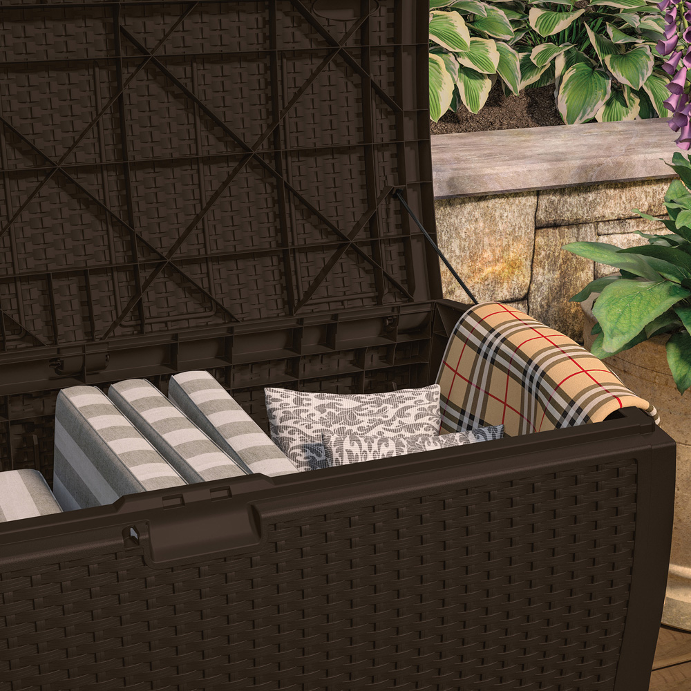 Suncast Missouri 375L Java Brown Storage Box Image 8