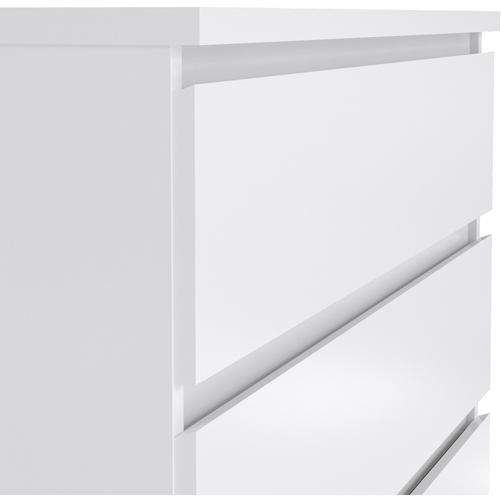 Florence 5 Drawer White High Gloss Chest of Drawers Image 5