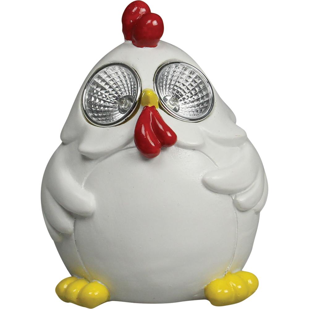 Luxform White Hen LED Solar Garden Light Image 1