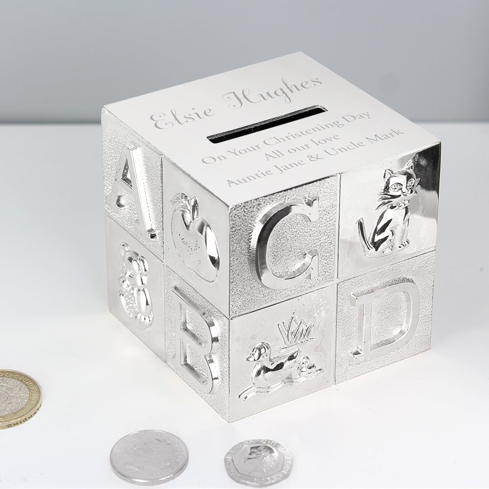 Personalised Memento Personalised ABC Money Box Image 4