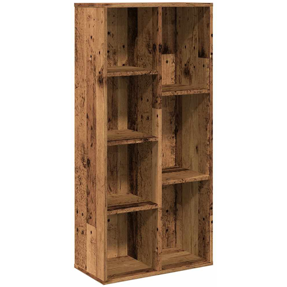 vidaXL 7 Shelf Old Wood Bookcase Image 2