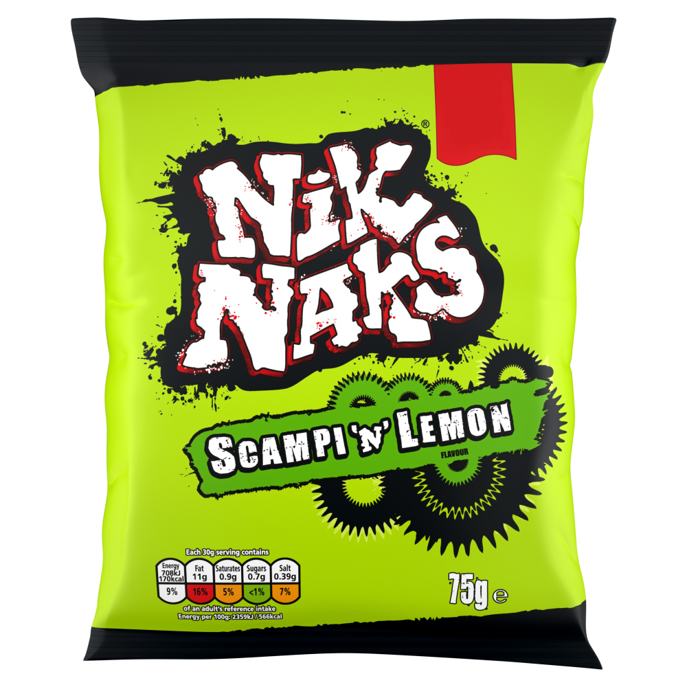 Nik Naks Scampi and Lemon 75g Image 1