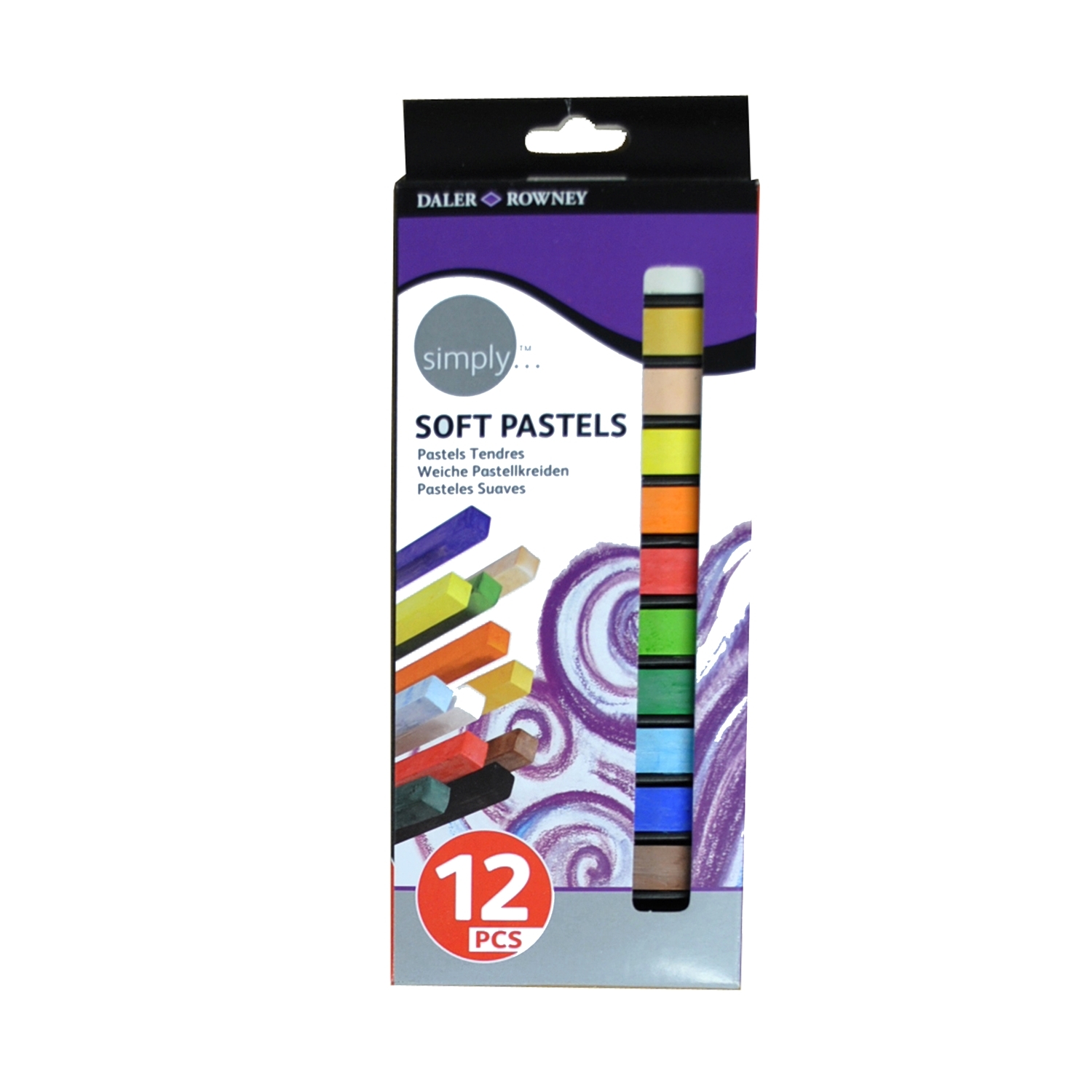 Pack of 12 Daler-Rowney Simply Soft Pastels Image
