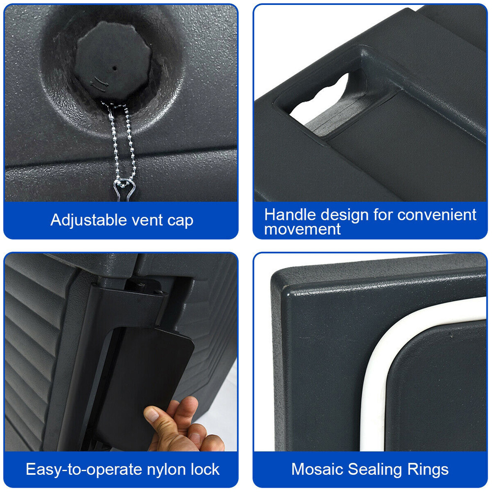 Costway Grey Front-Loading Insulated Food Pan Carrier Image 7