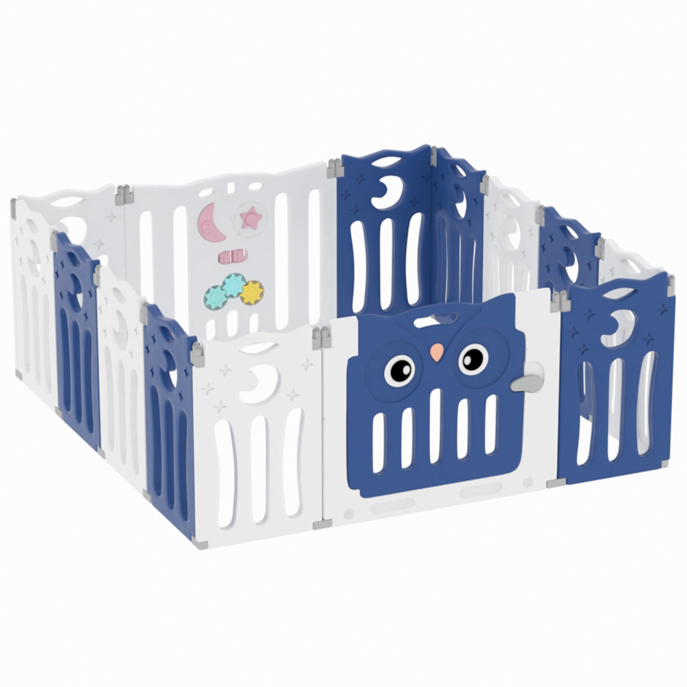 Living and Home 14 Panel Foldable Kids Playpen Wilko
