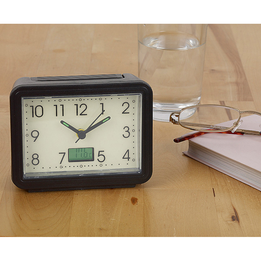 Avilo Glow in the Dark Alarm Clock with Temperature Display 2 Pack Image 2