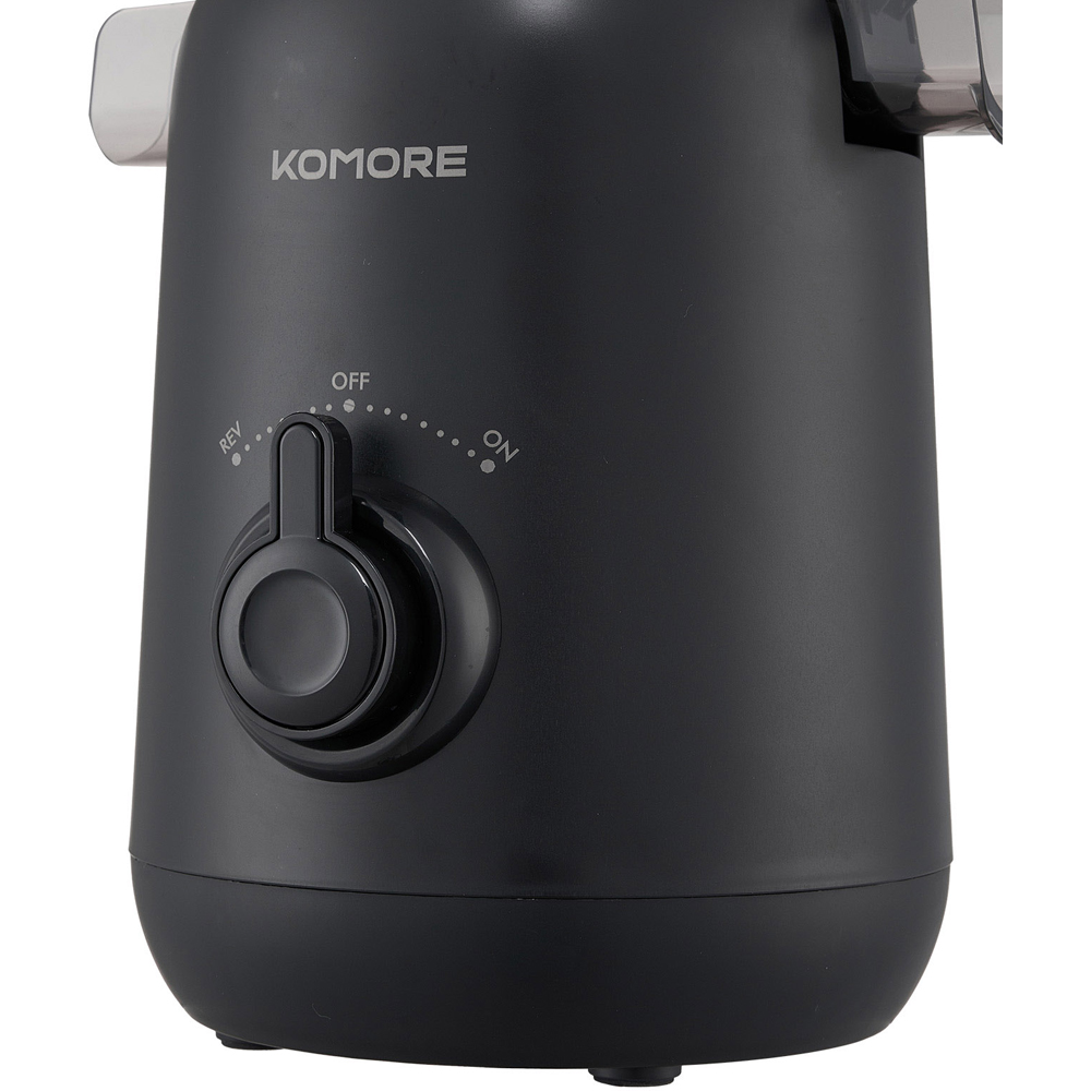 Komore EK090050 Black Slow Masticating Cold Press Juicer with 130mm Chute 200W Image 6