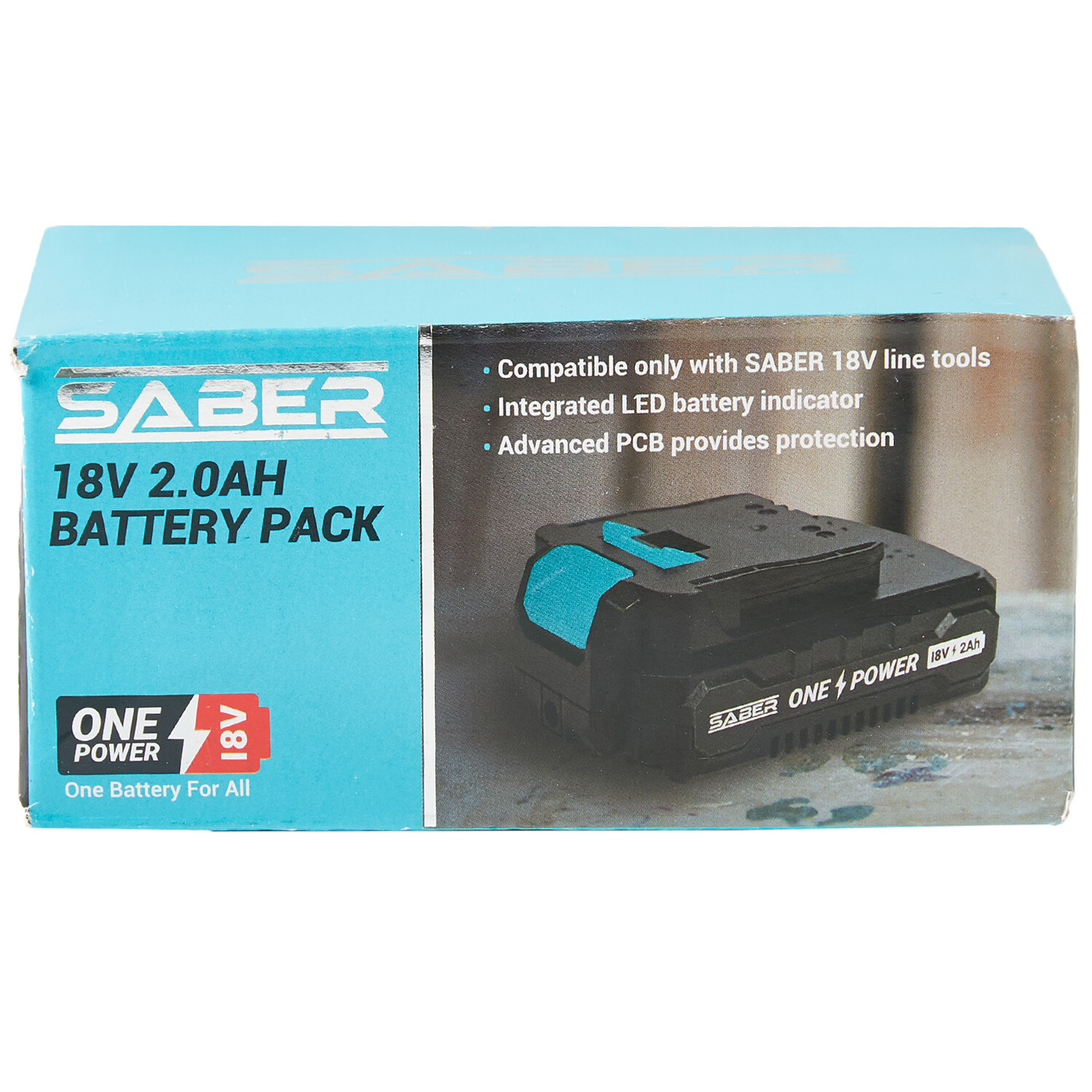 Saber 18V Li-Ion 2000mAh Battery Pack Image 2