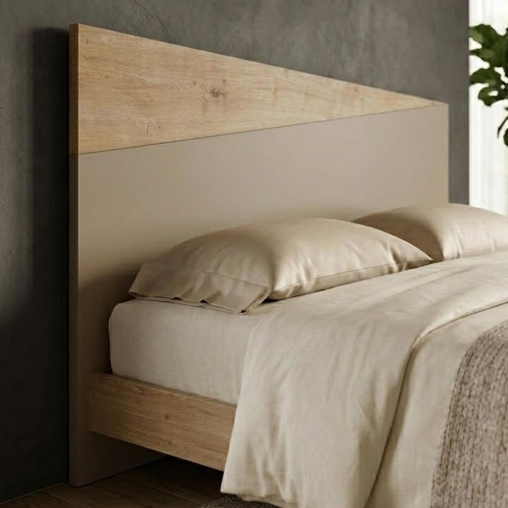 Decortie Diago King Size Sapphire Oak Headboard Image 1