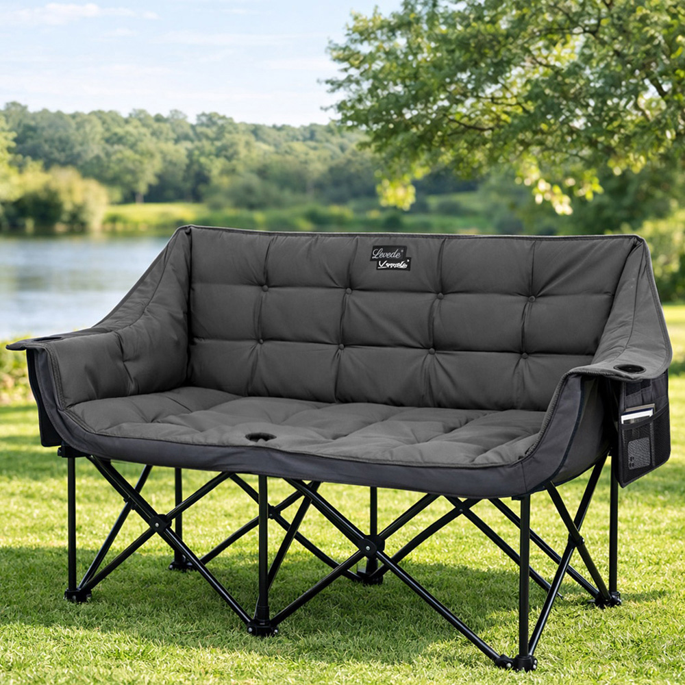 Levede 2 Seater Foldable Camping Chair Image 2
