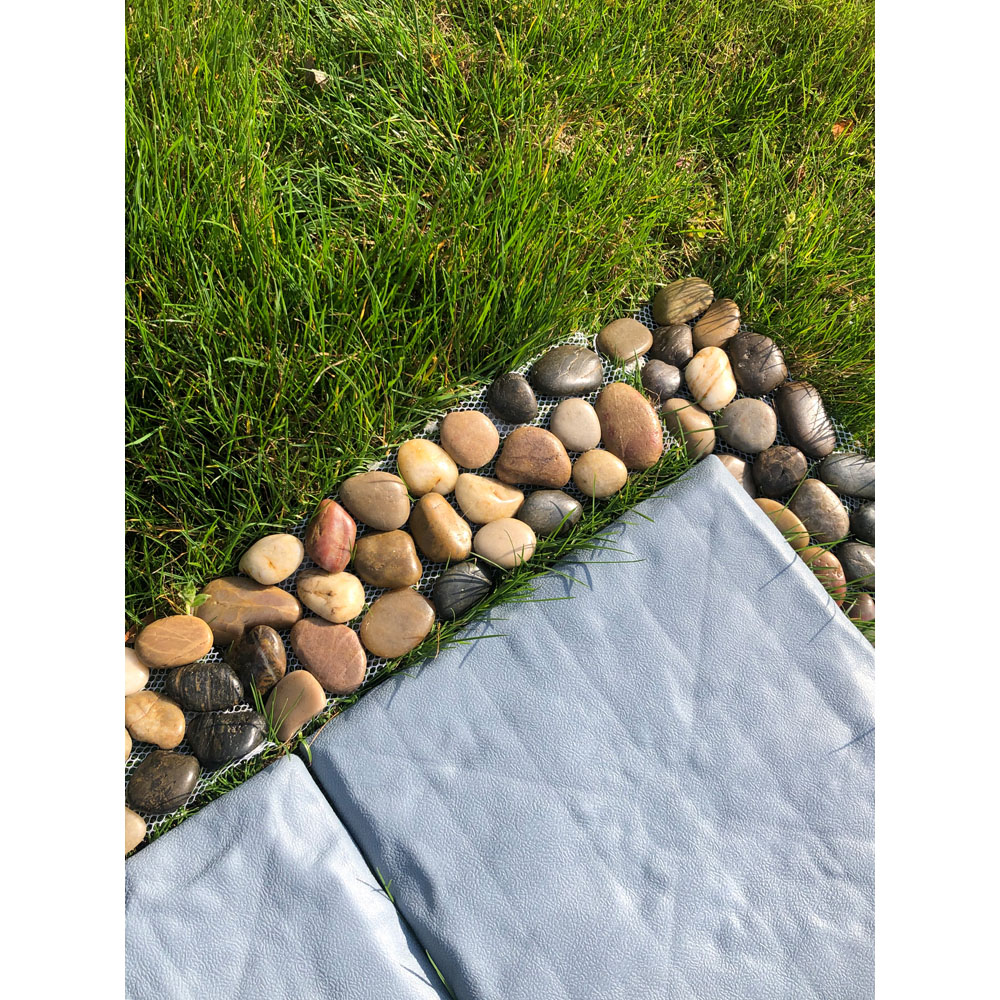 Avilo Plain Flexible Pebble Garden Edging Panel 4 Pack Image 4