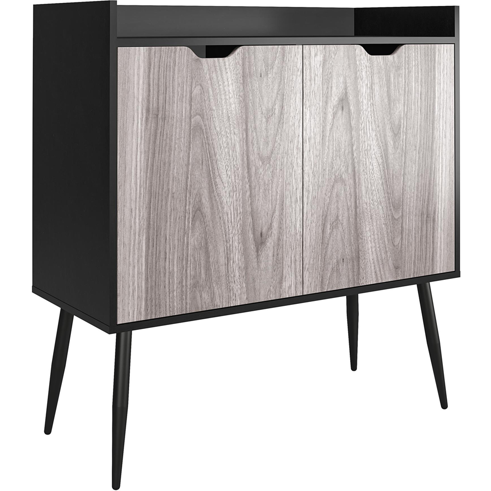 Dorel Copley 2 Door 2 Shelf Black Oak Bar Cabinet Image 2