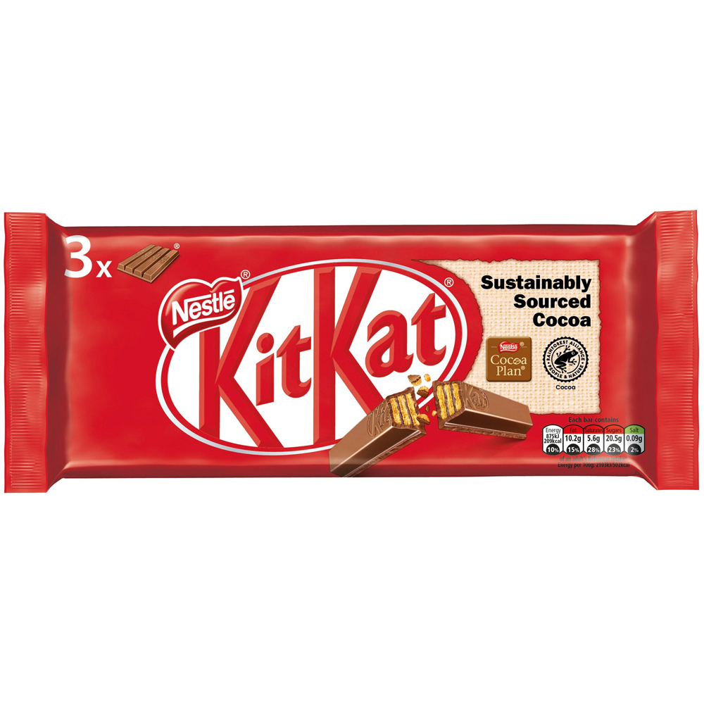 Nestle KitKat Milk Chocolate 3 Pack Image