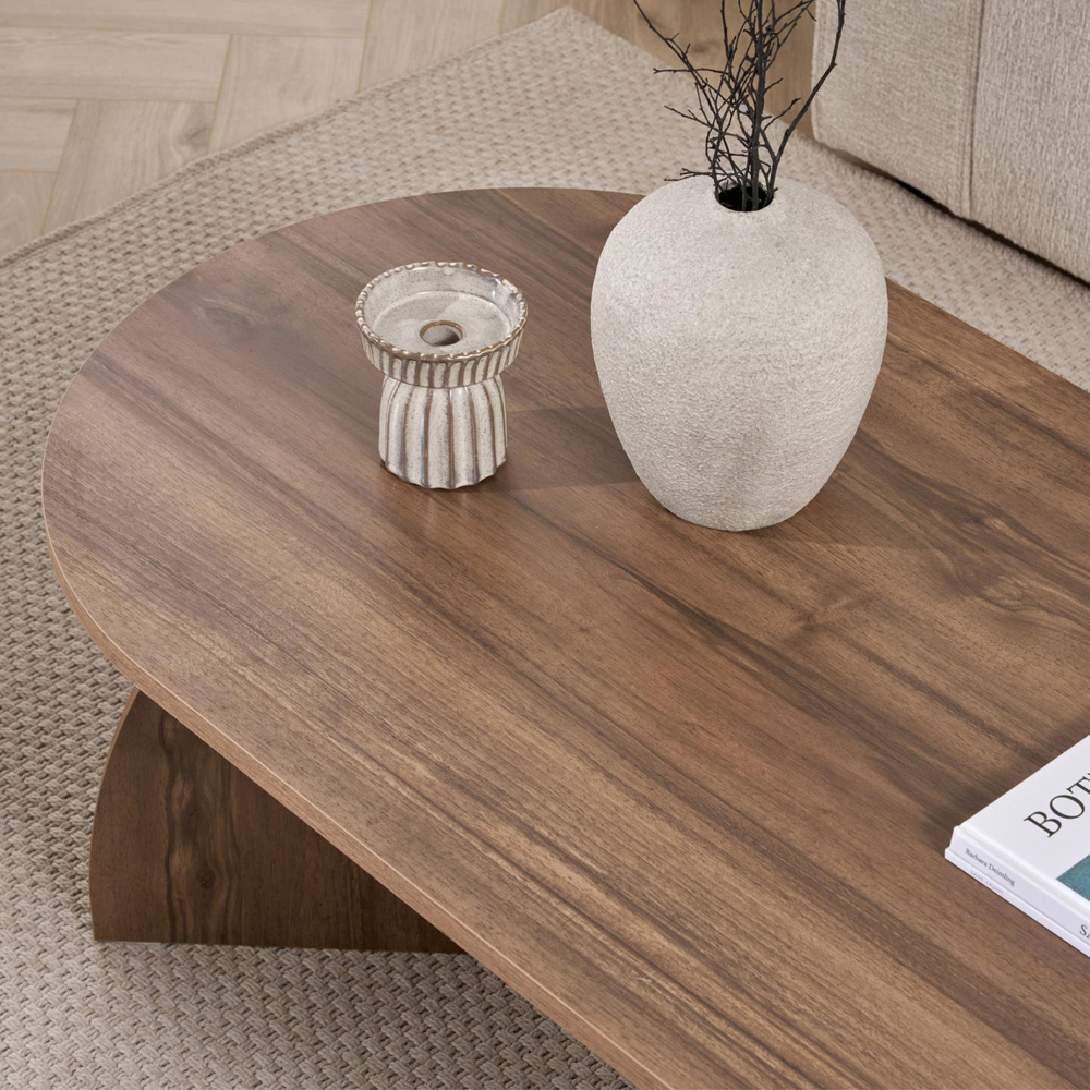 Decortie Melina Istanbul Walnut Coffee Table Image 4