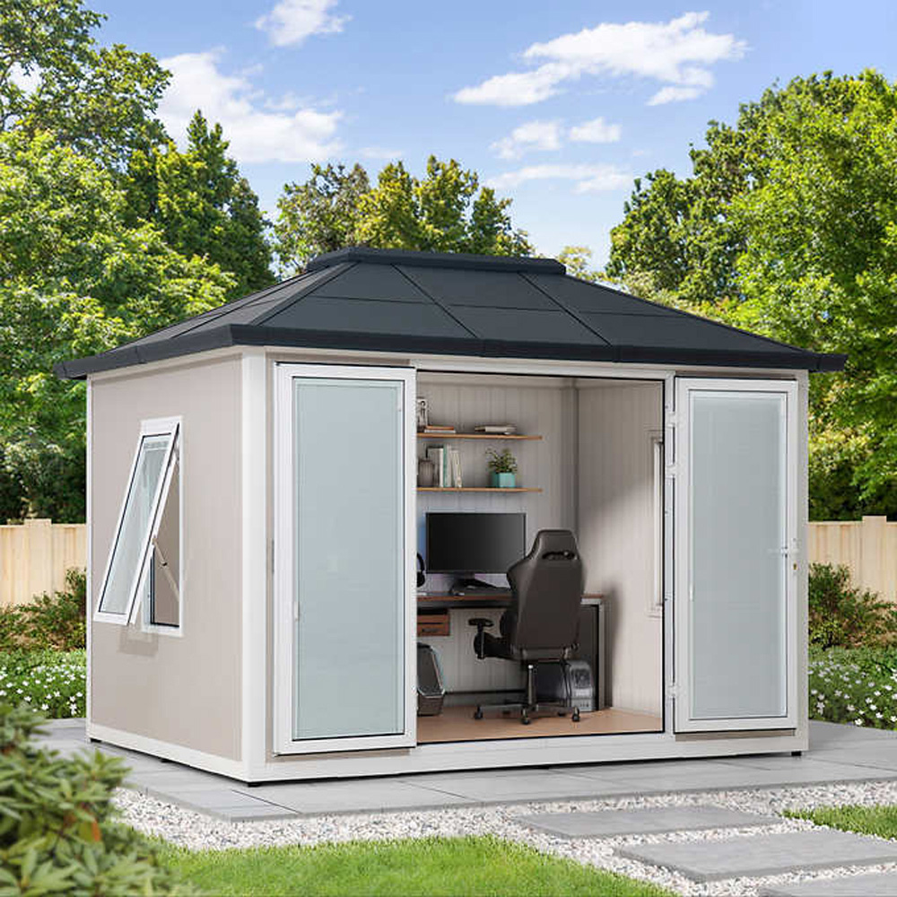 Sunjoy Gartenhaus Riga 12.65 x 9.89ft Garden Shed Image 2