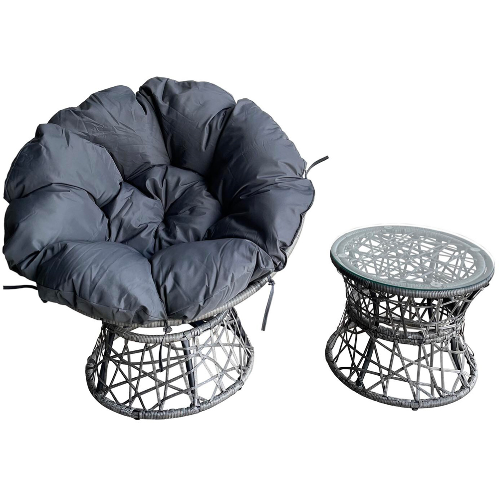 Miami Swivel Chair Set - Grey Image 2